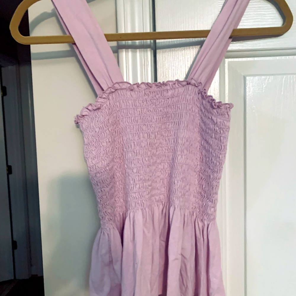 Lia smocked tank top XS